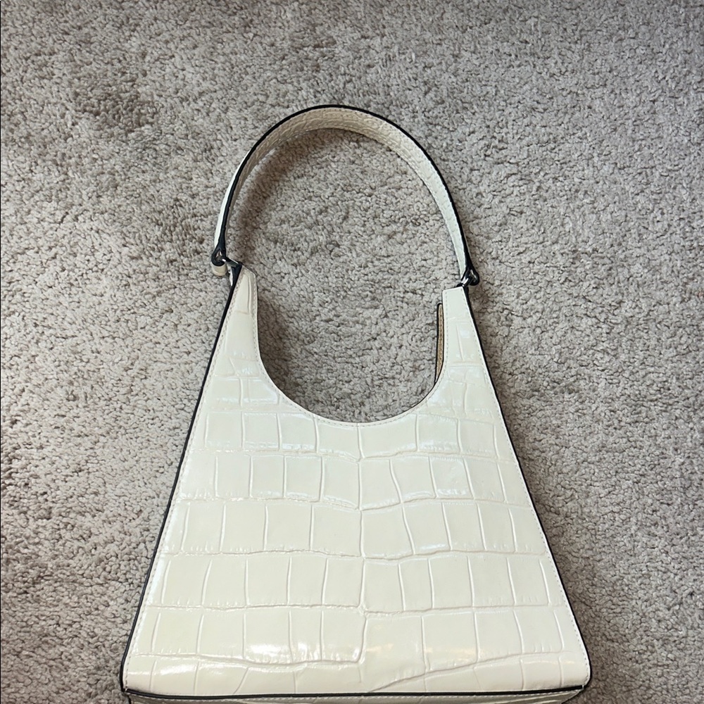 Staud rey leather top shoulder bag
